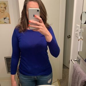 J. Crew blue wool sweater